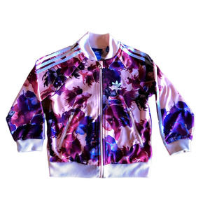 Adidas Young Childs Zip Up Jacket with Goldfish Print